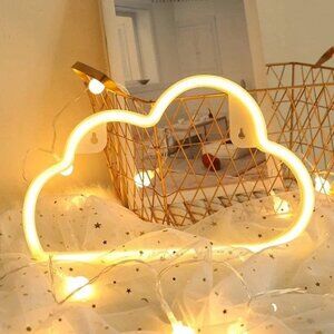 USB Neon Decorative Light Cloud LED Sign for Wall Kids Room Party Decor Gift